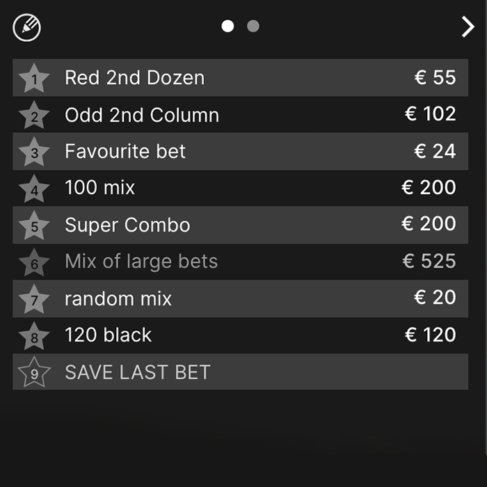 Live Roulette Favourite Bets banner